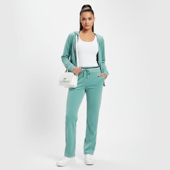 BCBGMAXAZRIA Velvet Aqua Track Pant - Picture 1 of 14